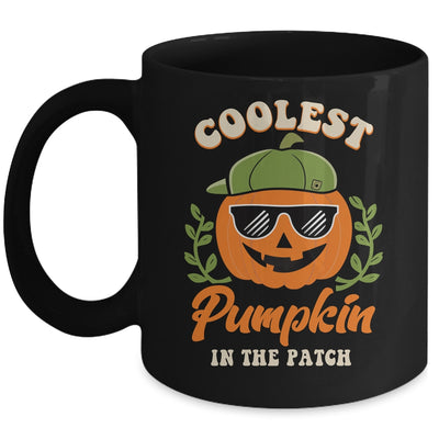 Coolest Pumpkin In The Patch Kids Boys Men Pumpkin Halloween Mug | teecentury
