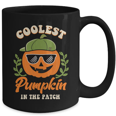 Coolest Pumpkin In The Patch Kids Boys Men Pumpkin Halloween Mug | teecentury