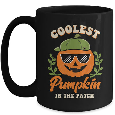 Coolest Pumpkin In The Patch Kids Boys Men Pumpkin Halloween Mug | teecentury