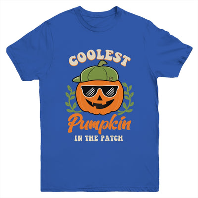 Coolest Pumpkin In The Patch Kids Boys Men Pumpkin Halloween Youth Shirt | teecentury
