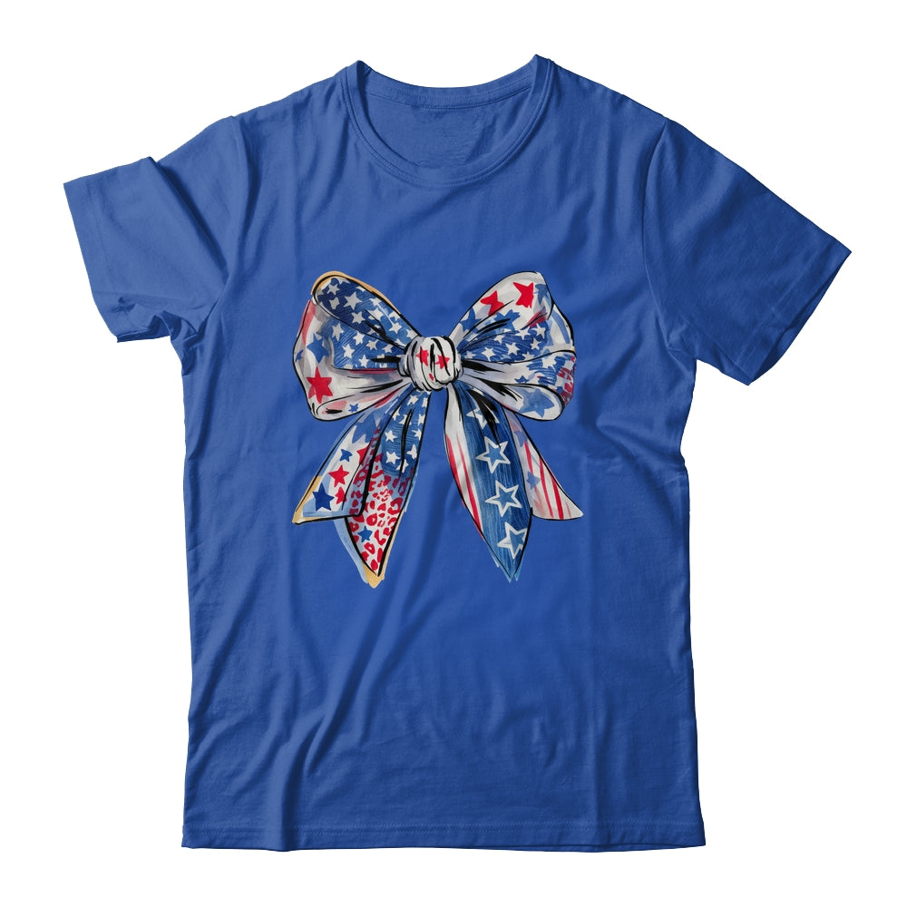 Coquette American Flag Coquette Bow Fourth Of July Freedom Shirt & Tank Top | teecentury