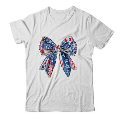 Coquette American Flag Coquette Bow Fourth Of July Freedom Shirt & Tank Top | teecentury