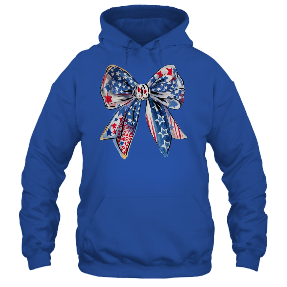 Coquette American Flag Coquette Bow Fourth Of July Freedom Shirt & Tank Top | teecentury