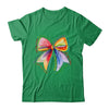 Coquette Bow 100 Days Of School Colorful School Teacher Shirt & Hoodie | teecentury