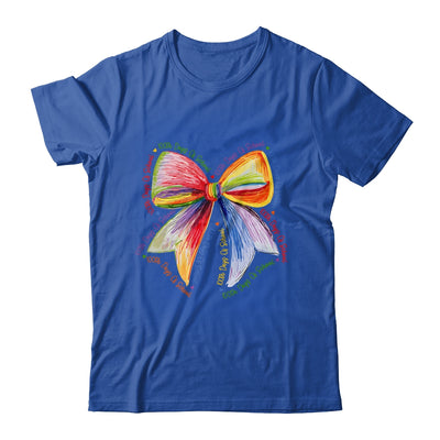 Coquette Bow 100 Days Of School Colorful School Teacher Shirt & Hoodie | teecentury