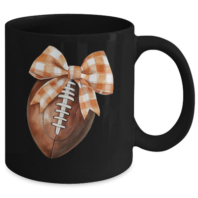 Coquette Bow American Football Autumn Thanksgiving Game Day Mug | teecentury