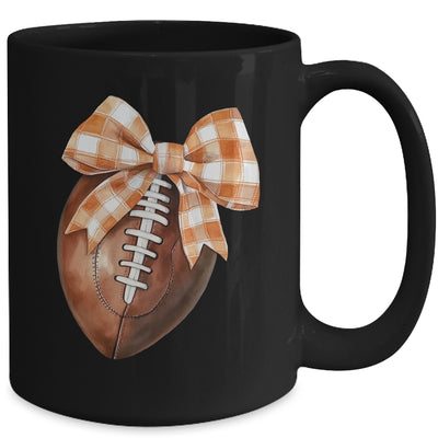 Coquette Bow American Football Autumn Thanksgiving Game Day Mug | teecentury