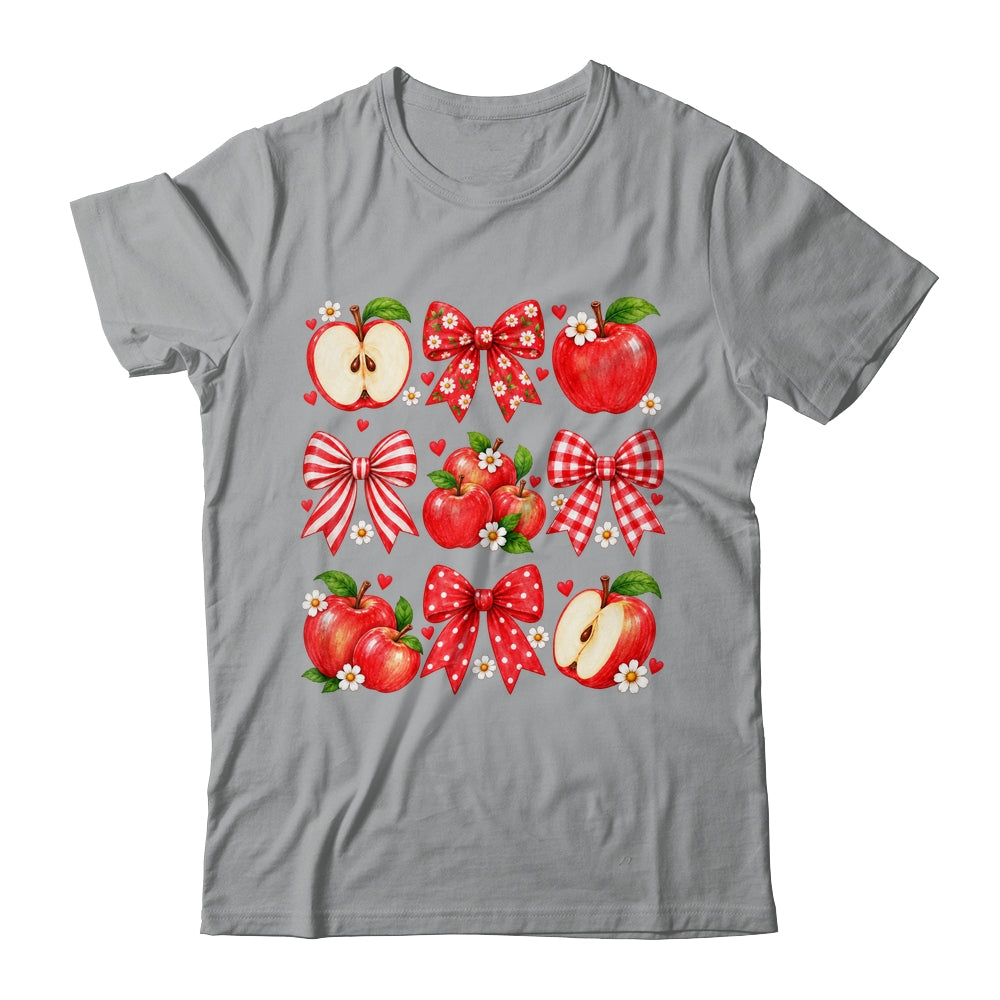 Coquette Bow Apple Picking Crew Apple Picking Season Women Shirt & Tank Top | teecentury