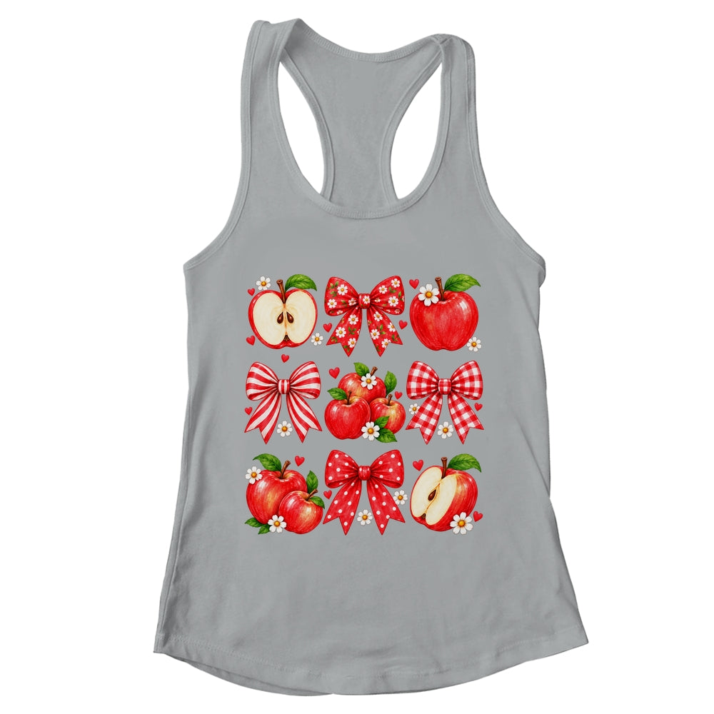 Coquette Bow Apple Picking Crew Apple Picking Season Women Shirt & Tank Top | teecentury