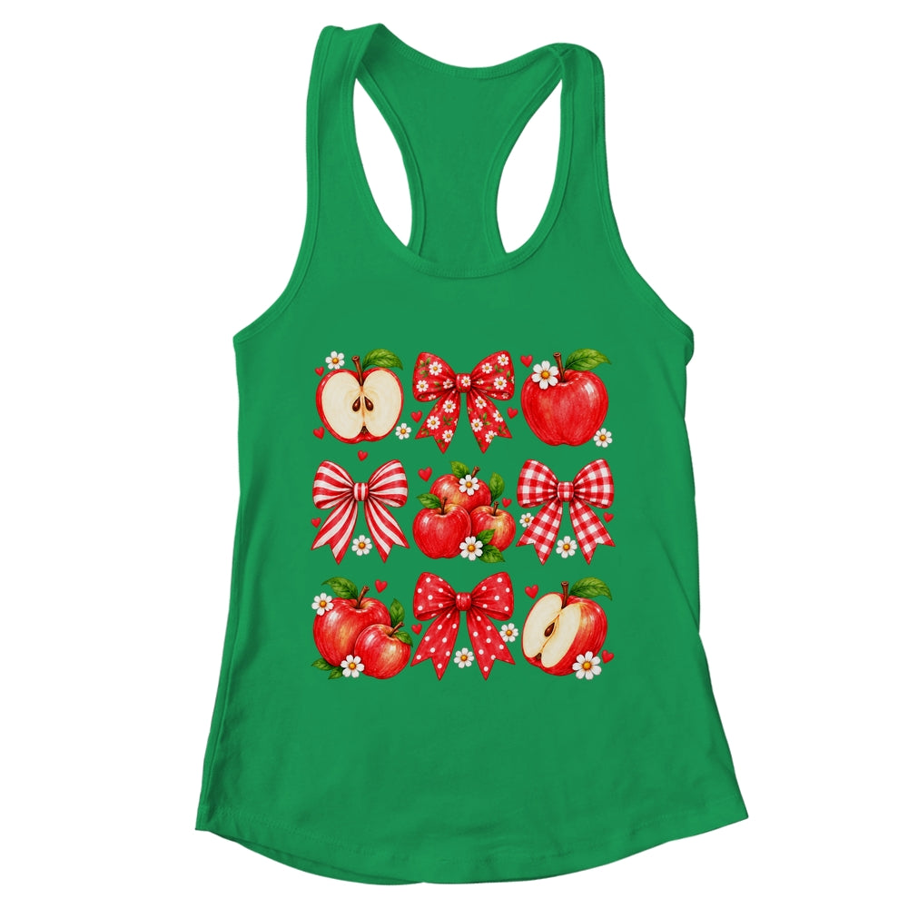 Coquette Bow Apple Picking Crew Apple Picking Season Women Shirt & Tank Top | teecentury