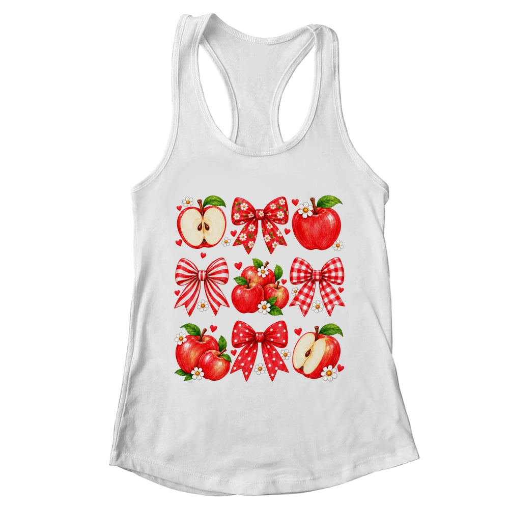 Coquette Bow Apple Picking Crew Apple Picking Season Women Shirt & Tank Top | teecentury