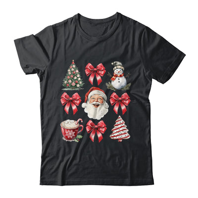 Coquette Bow Christmas Tree Retro Holidays Santa Xmas Girls Shirt & Sweatshirt | teecentury