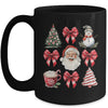 Coquette Bow Christmas Tree Retro Holidays Santa Xmas Girls Mug | teecentury