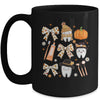 Coquette Bow Dental Squad Fall Autumn Dentist Assistant Mug | teecentury