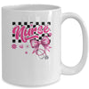 Coquette Bow Floral Nurse Life Stethoscope Nursing School Mug | teecentury