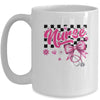Coquette Bow Floral Nurse Life Stethoscope Nursing School Mug | teecentury