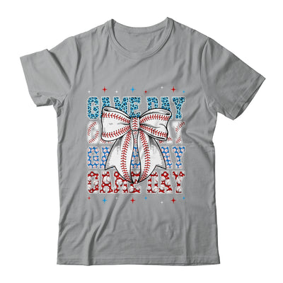 Coquette Bow Game Day Baseball Softball Funny Cheer Mom Shirt & Tank Top | teecentury