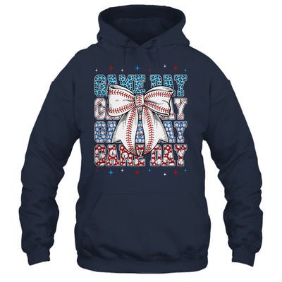 Coquette Bow Game Day Baseball Softball Funny Cheer Mom Shirt & Tank Top | teecentury