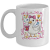 Coquette Bow Goose Teacher Preppy Floral Back To School Mug | teecentury