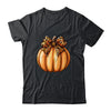 Coquette Bow Leopard Pumpkin Thanksgiving Rustic Fall Women Shirt & Sweatshirt | teecentury