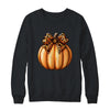 Coquette Bow Leopard Pumpkin Thanksgiving Rustic Fall Women Shirt & Sweatshirt | teecentury