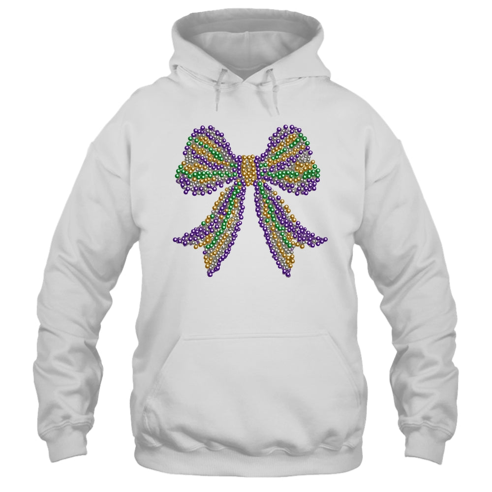 Coquette Bow Mardi Gras Festival Carnival Beads Girls Women Shirt & Tank Top | teecentury
