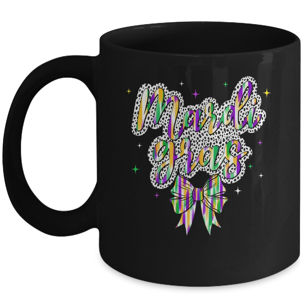 Coquette Bow Mardi Gras New Orleans Louisiana Women Girls Mug | teecentury