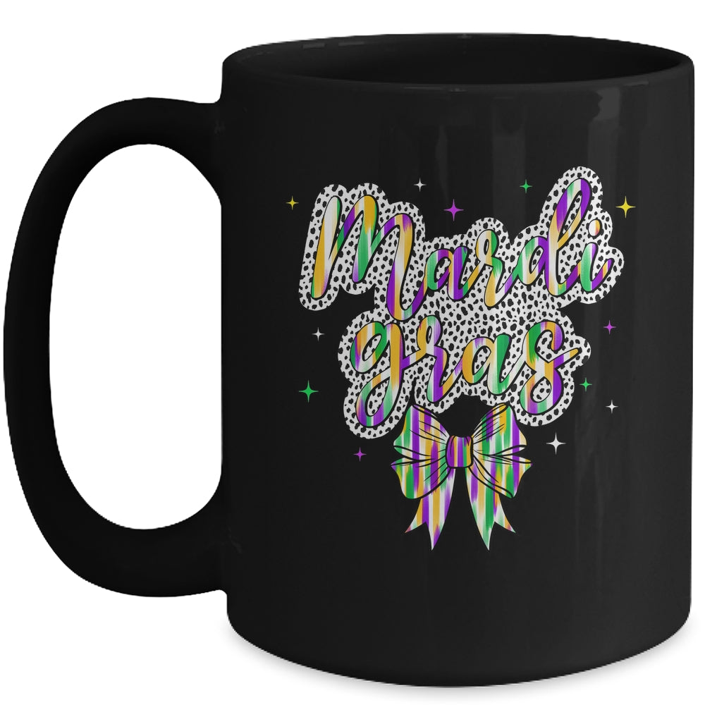 Coquette Bow Mardi Gras New Orleans Louisiana Women Girls Mug | teecentury