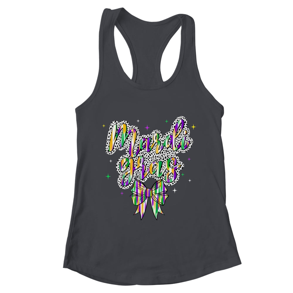 Coquette Bow Mardi Gras New Orleans Louisiana Women Girls Shirt & Tank Top | teecentury