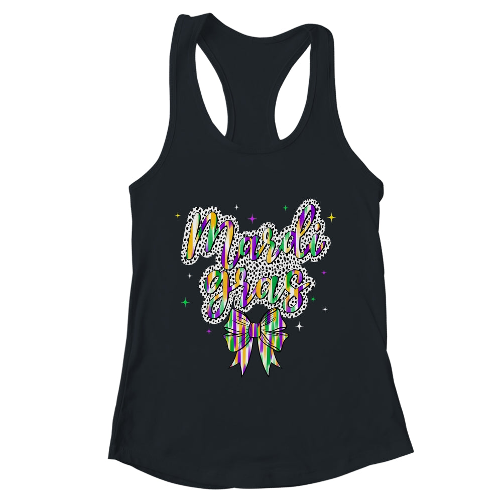 Coquette Bow Mardi Gras New Orleans Louisiana Women Girls Shirt & Tank Top | teecentury
