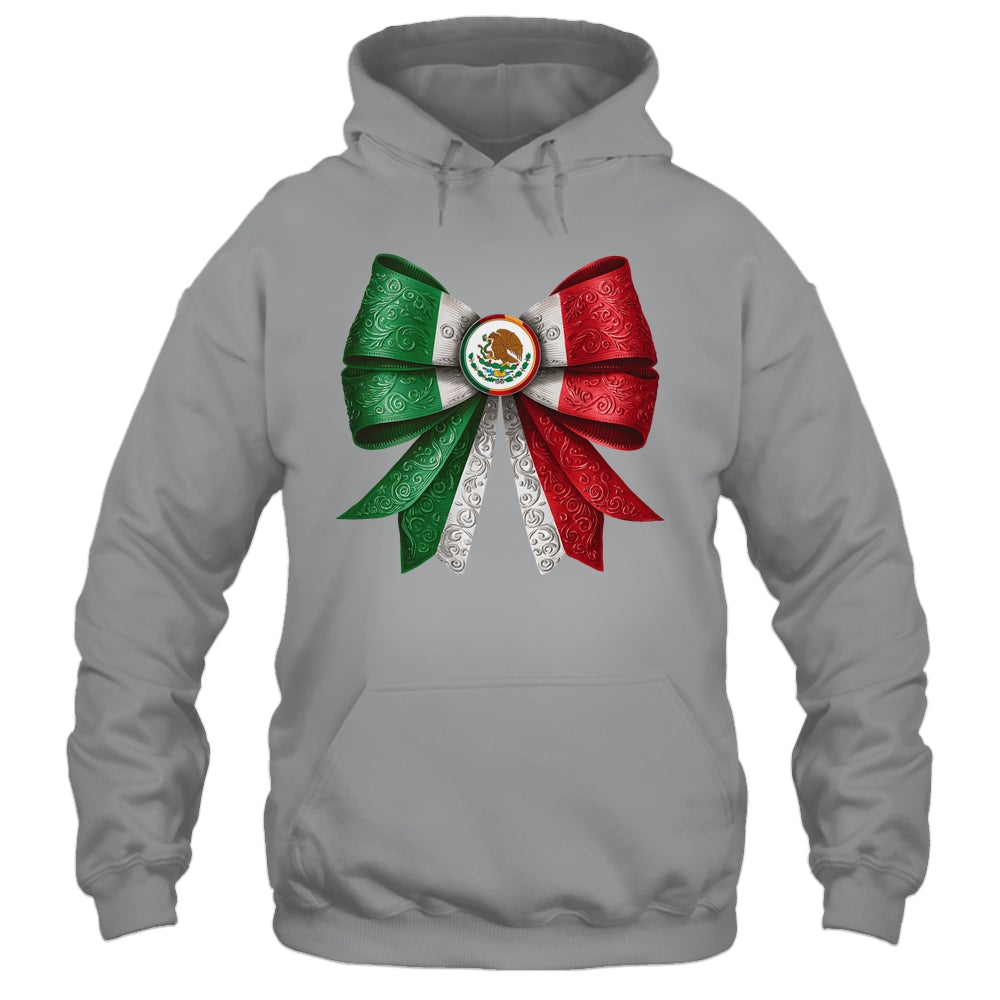 Coquette Bow Mexican Flag Mexico Design For Women Girls Shirt & Tank Top | teecentury