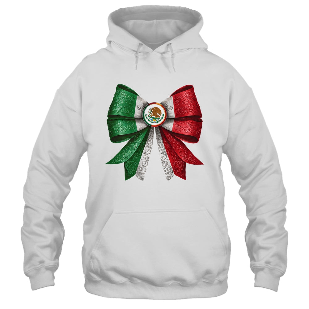 Coquette Bow Mexican Flag Mexico Design For Women Girls Shirt & Tank Top | teecentury