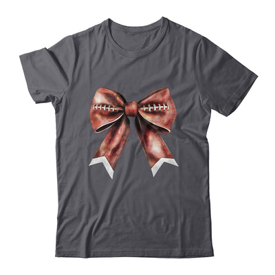 Coquette Bow Pumpkin American Football Thanksgiving Autumn Shirt & Tank Top | teecentury