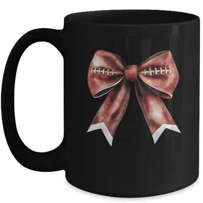 Coquette Bow Pumpkin American Football Thanksgiving Autumn Mug | teecentury