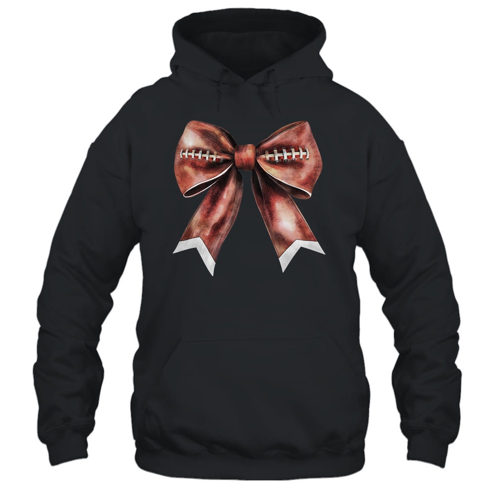 Coquette Bow Pumpkin American Football Thanksgiving Autumn Shirt & Tank Top | teecentury