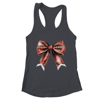 Coquette Bow Pumpkin American Football Thanksgiving Autumn Shirt & Tank Top | teecentury