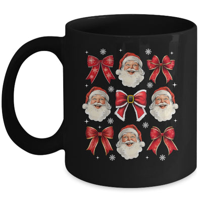 Coquette Bow Santa Claus Merry Christmas Women Girls Xmas Mug | teecentury