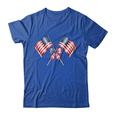 Coquette Bow USA 4th Of July America American Girls Women Shirt & Tank Top | teecentury