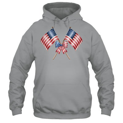 Coquette Bow USA 4th Of July America American Girls Women Shirt & Tank Top | teecentury