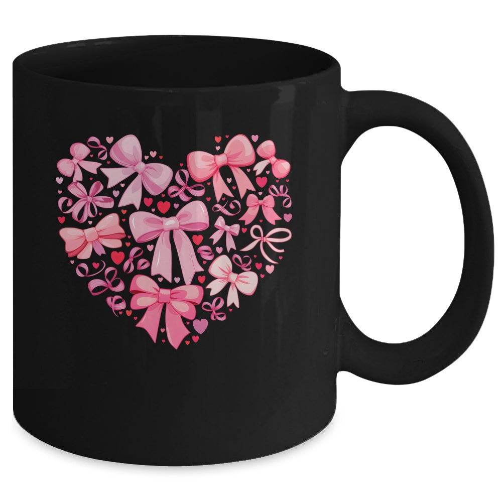 Coquette Bow Valentine Heart Love Valentines Day Girl Mug | teecentury