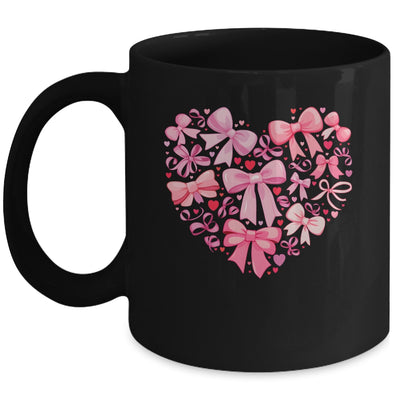 Coquette Bow Valentine Heart Love Valentines Day Girl Mug | teecentury