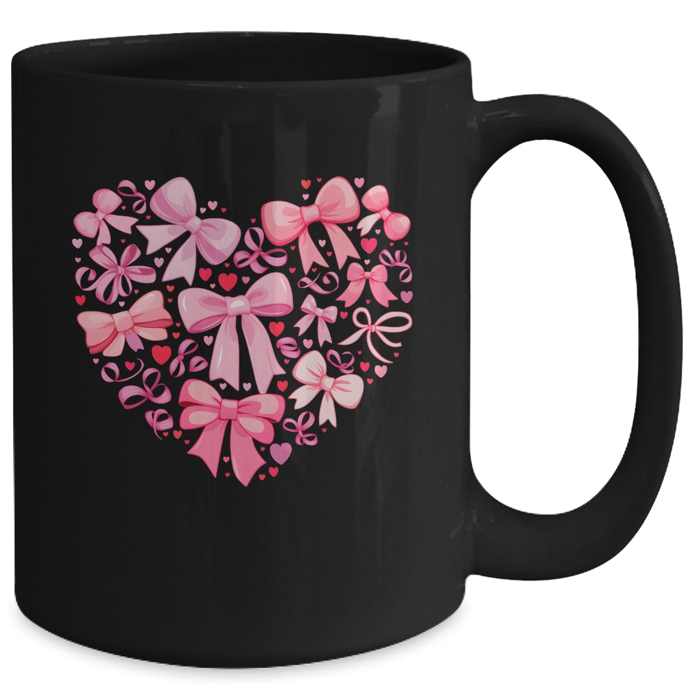 Coquette Bow Valentine Heart Love Valentines Day Girl Mug | teecentury