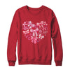 Coquette Bow Valentine Heart Love Valentines Day Girl Shirt & Sweatshirt | teecentury