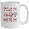 Coquette Bows Cute Teacher Life Back To School Teach Inspire Mug | teecentury