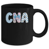 Coquette CNA Nurse Blue Floral Stethoscope Bow Cute Nurse Mug | teecentury