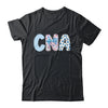 Coquette CNA Nurse Blue Floral Stethoscope Bow Cute Nurse Shirt & Tank Top | teecentury