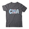 Coquette CNA Nurse Blue Floral Stethoscope Bow Cute Nurse Shirt & Tank Top | teecentury