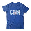 Coquette CNA Nurse Blue Floral Stethoscope Bow Cute Nurse Shirt & Tank Top | teecentury