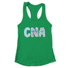 Coquette CNA Nurse Blue Floral Stethoscope Bow Cute Nurse Shirt & Tank Top | teecentury