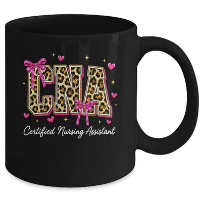 Coquette CNA Nurse Leopard Certified Nursing Assistant Mug | teecentury